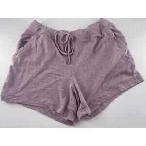 32 Cool Shorts Womens Large Light Purple Stretchy Casual Pockets Lounge Sports